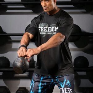 Boyfriend Style Men's Fashion Printed Short Sleeve Sports & Fitness T-Shirt - Image 3