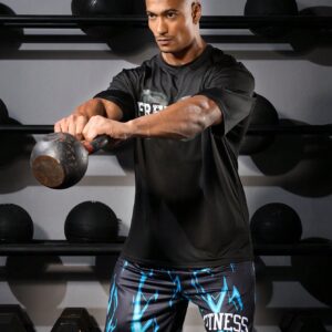 Boyfriend Style Men's Fashion Printed Short Sleeve Sports & Fitness T-Shirt - Image 6