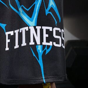 Boyfriend Style Men's Drawstring Waist Letter Printed Sports Shorts Jogger Shorts - Image 4