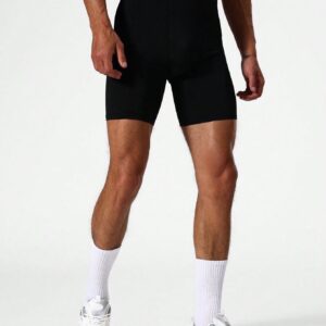 Boyfriend Style Men's Color Block Sports Compression Shorts, Legging Shorts - Image 3
