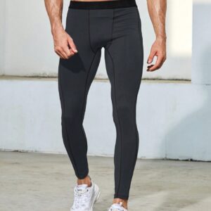 Boyfriend Style Men's Stylish Slim Fit Stretch Sports Leggings - Image 4