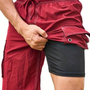 Boyfriend Style Men's Fashionable Casual Pocket Designed Sports Shorts, Summer