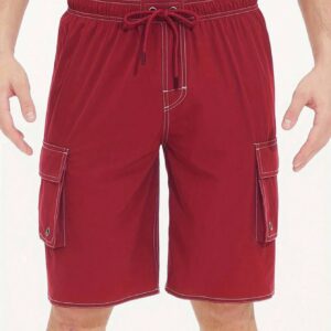 Boyfriend Style Men's Fashionable Casual Pocket Designed Sports Shorts, Summer - Image 5
