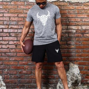 Boyfriend Style Men's Fashionable Summer Casual Fit Casual Sports Suit With Print Pattern - Image 5