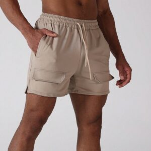 Boyfriend Style Men's Fashionable Summer Loose Fit Sport Shorts With Simplicity And False Pocket Design - Image 3