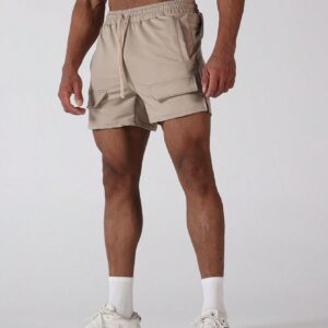 Boyfriend Style Men's Fashionable Summer Loose Fit Sport Shorts With Simplicity And False Pocket Design - Image 8