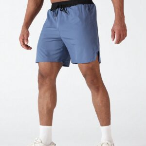 Boyfriend Style Men's Simple Solid Color Loose Sports Shorts Back To School - Image 4