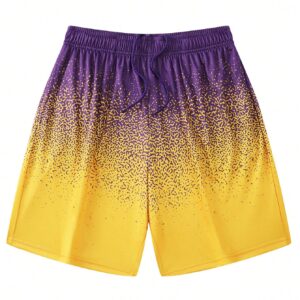 Boyfriend Style Men's Summer Fashion Gradient Sports Shorts - Image 4