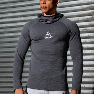 Boyfriend Style Men's Simple Printed Long Sleeve Sports Sweatshirt Boyfriend Style Men Sweatshirt