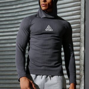 Boyfriend Style Men's Simple Printed Long Sleeve Sports Sweatshirt Boyfriend Style Men Sweatshirt - Image 3