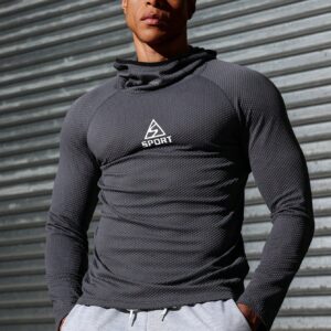 Boyfriend Style Men's Simple Printed Long Sleeve Sports Sweatshirt Boyfriend Style Men Sweatshirt - Image 5
