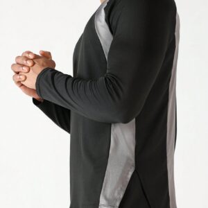 Boyfriend Style Men's Fashion Printed Patchwork Casual Long Sleeve Sports Sweatshirt Boyfriend Style Men Sweatshirt - Image 4