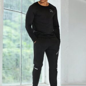Boyfriend Style Men's Round Neck Letter Printed Casual Long Sleeve Sports T-Shirt Boyfriend Style Men Sweatshirt Men Thermal Shirtsthermal Shirt Menmen Thermalgym Top Long Sleevelong Sleeve Gym Top - Image 7