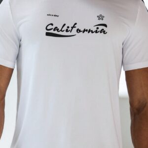 Boyfriend Style Men's Letter Print Summer Short Sleeve Sports T-Shirt - Image 5