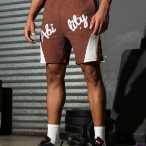 Boyfriend Style Men's Simple Print Contrast Color Loose Sports Shorts - Image 5