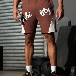 Boyfriend Style Men's Simple Print Contrast Color Loose Sports Shorts - Image 6