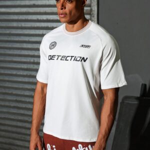 Boyfriend Style Men's Simple Printed Short Sleeve Streetwear Sports T-Shirt - Image 6