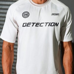 Boyfriend Style Men's Simple Printed Short Sleeve Streetwear Sports T-Shirt - Image 8