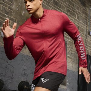 Boyfriend Style Men's Stylish Printed Long Sleeve Zipper Sports Jacket