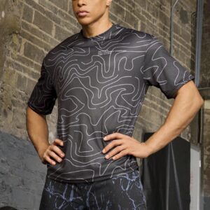 Boyfriend Style Men's Casual Short Sleeve T-Shirt With Random Printed Pattern, Daily Wear - Image 7