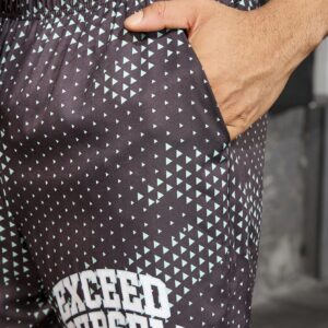Boyfriend Style Men's Letter Geometric Printed Daily Workout Sports Pants - Image 7