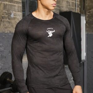 Boyfriend Style Men's Fashion Sport Slim Fit Lightweight Breathable Long Sleeve T-Shirt - Image 7