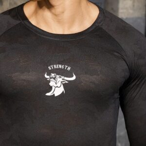 Boyfriend Style Men's Fashion Sport Slim Fit Lightweight Breathable Long Sleeve T-Shirt - Image 8