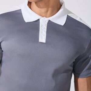 Boyfriend Style Men's Simple Color Block Daily Sports Polo T-Shirt Golf Shirt - Image 6