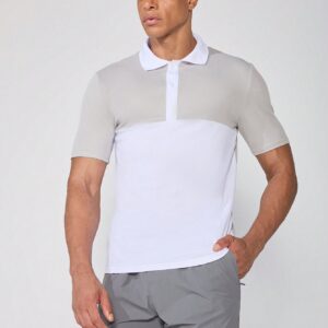 Boyfriend Style Men's Summer Color Block Short Sleeve Casual Sports Polo Shirt Golf Shirt - Image 5