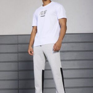 Boyfriend Style Men's Fashionable Loose Fit Colorblock Sports Pants - Image 6