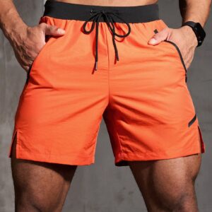 Boyfriend Style Men's Color Block Drawstring Waist Casual Sports Shorts Jogger Shorts - Image 4