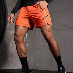 Boyfriend Style Men's Color Block Drawstring Waist Casual Sports Shorts Jogger Shorts - Image 9