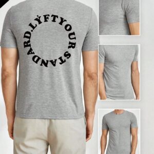 Men's Sporty Letter Printed T-Shirt Workout Tops