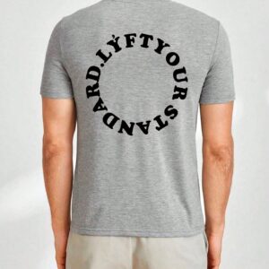Men's Sporty Letter Printed T-Shirt Workout Tops - Image 6