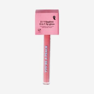 2 in 1 lip gloss with lip balm - Peach fragrance - Image 3