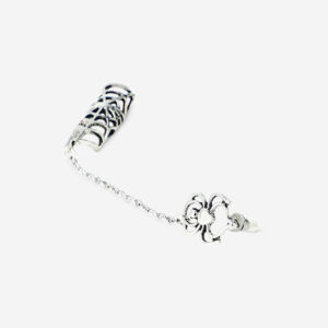 2 in 1 silver earstud - Image 3