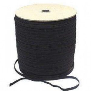 Elastic 3mm/0.3cm Flat Black - Image 1