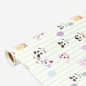 400 cm wrapping paper - Birthday animals