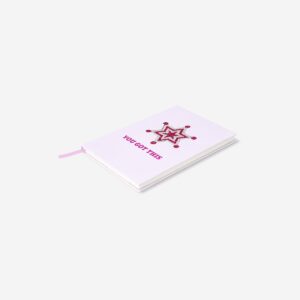 A5 Notebook with glitter stone cover - Image 3