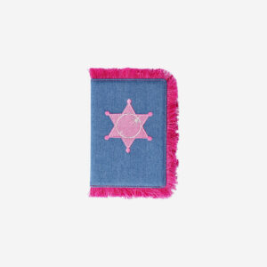 A5 Western denim notebook with tassels - Image 1
