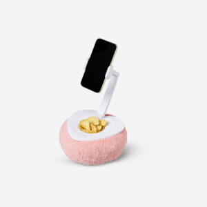 Adjustable smartphone stand and bowl