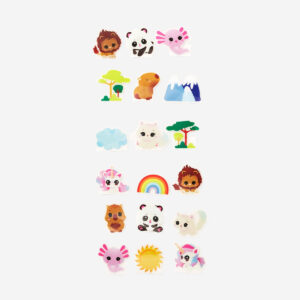 Animal pop up stickers - 18 pcs - Image 2
