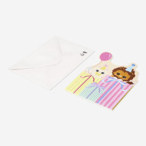 Animals party card with envelope - Image 3