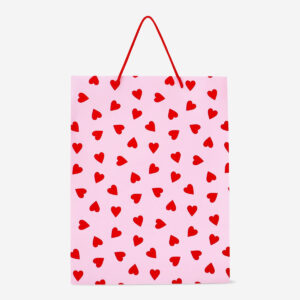 Bag with red hearts - Image 1