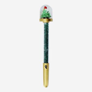 Ballpoint pen with Christmas tree in a snowglobe - Image 1