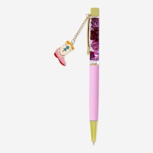 Ballpoint pen with cowboy boot topper - Image 1