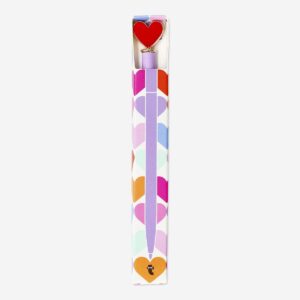 Ballpoint pen with heart topper - Image 1