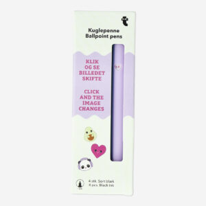 Ballpoint pens with heart cut outs - 4 pcs - Image 1