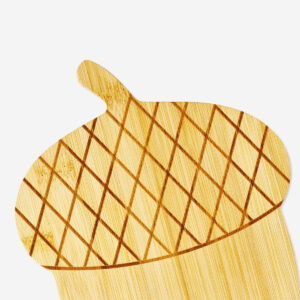 Bamboo cutting board in acorn design - Image 3