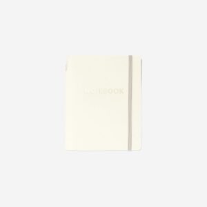 Beige notebook with ballpoint pen - Image 1